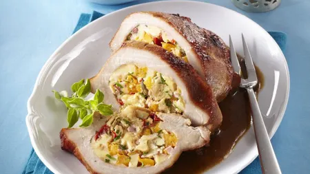 Ruladă de porc cu legume, reţetă festivă