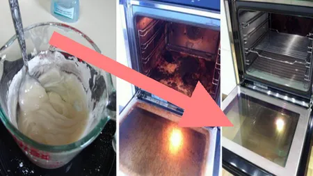 Cum să cureţi repede şi ieftin aragazul, cuptorul şi tăvile arse