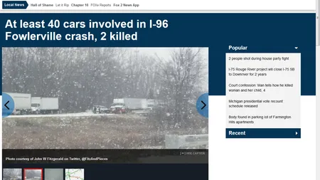 Michigan: Carambol cu 40 de maşini pe autostradă. Cel puţin trei morţi GALERIE FOTO şi VIDEO