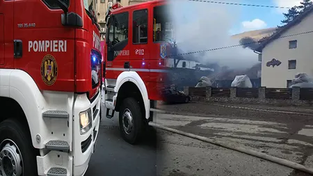 Pensiune în flăcări în Caraş-Severin. Turiştii şi angajaţii au fost evacuaţi de urgenţă