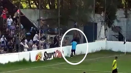 Fotbalist ÎMPUŞCAT ÎN CAP la finalul unui meci VIDEO