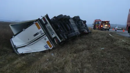 Trafic OPRIT pe Autostrada A1 Bucureşti-Piteşti joi, 1 decembrie din cauza unui accident UPDATE