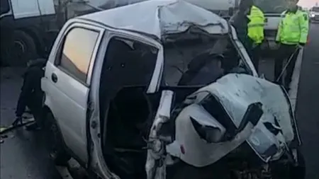Accident grav pe Centura Capitalei, cisternă cu oxigen lovită