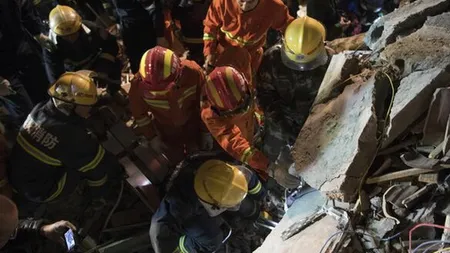 Alunecări de teren în China, hotel prăbuşit. Mai mulţi oameni au murit de sub dărâmături, unii sunt dispăruţi