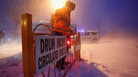 DRUMURI ÎNCHISE circulaţiei duminică, 8 ianuarie: Situaţia în timp real a stării drumurilor afectate de zăpadă, ger şi viscol UPDATE