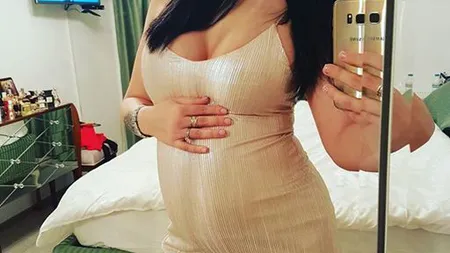 O brunetă celebră de la noi şi-a ţinut ascunsă sarcina până în ultima clipă. Mai are numai o săptămână şi naşte!