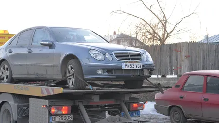 Scene violente cu un traficant de ţigări, în Botoşani. A lovit intenţionat maşina poliţiei şi s-a ascuns la o stână