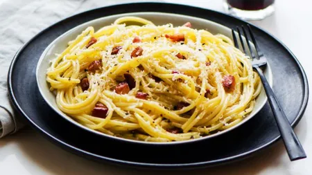 Reţetă simplă de paste carbonara