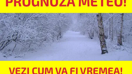 PROGNOZA METEO: Cum se anunţă vremea în weekend. Cât ţin ninsorile şi ce zone sunt lovite de viscol