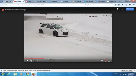Cu maşina de raliuri pe zăpadă, la minus 20 de grade. Derapaje controlate cu Simone Tempestini VIDEO