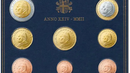 Efigia Papei Francisc dispare de pe monedele euro ale Vaticanului