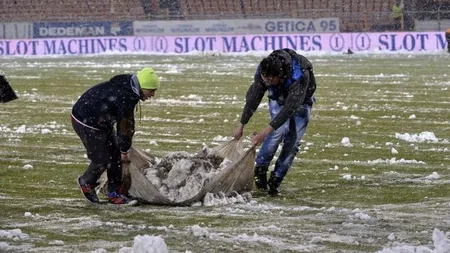 Universitatea Craiova îi cheamă pe suporteri să deszăpezească terenul. Oltenii reîncep sâmbătă campionatul