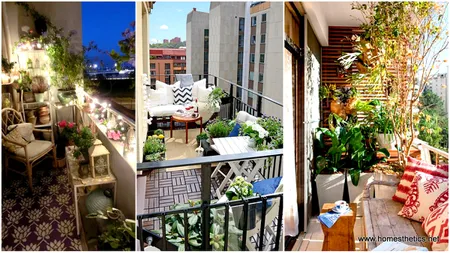Cum poţi să decorezi în mod inteligent şi plăcut un balcon mic GALERIE FOTO