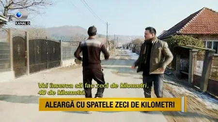 Un maratonist din Sălaj aleargă cu spatele şi înghite ouă crude cu coajă