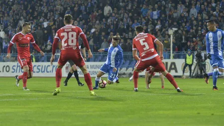 DINAMO-UNIVERSITATEA CRAIOVA 2-1: Lupta pentru play-off continuă