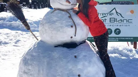 Diana Munteanu, imagini din vacanţa de la munte pe Facebook