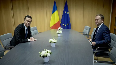 Preşedintele Consiliului European, Donald Tusk, mesaj în limba română după întâlnirea cu premierul Sorin Grindeanu