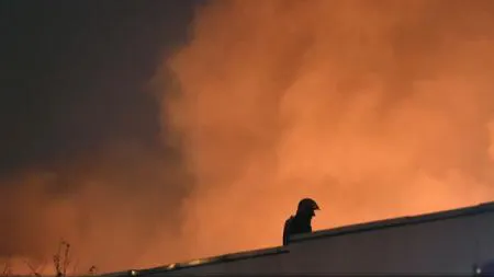 Incendiu la o casă din Bragadiru