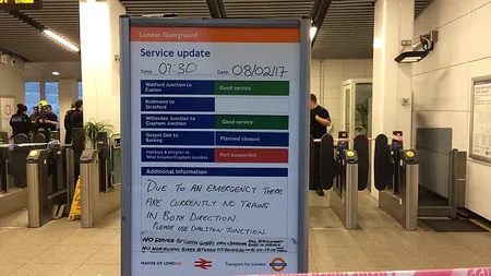 Accident la metroul din Londra. Oamenii au intrat în panică. Mai multe persoane au fost rănite