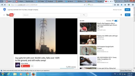 S-a electrocutat la 30.000 volţi, a căzut de la 30 de metri, după care s-a ridicat şi a început să meargă. VIDEO incredibil