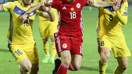 Preliminarii CM 2018. România a coborât pe locul 5 în grupă, sub Armenia, înaintea meciului cu Danemarca, de la Cluj