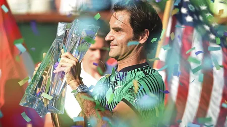 Roger Federer, imbatabil la 35 de ani. A câştigat la Indian Wells titlul cu numărul 90 din carieră