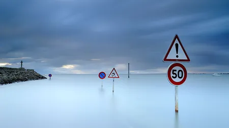 Un drum din Franţa dispare de două ori pe zi. Imagini excepţionale VIDEO şi FOTO