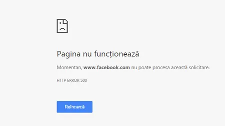 Facebook a cazut! A picat Facebook. De ce nu merge Facebook?