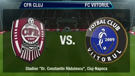 CFR CLUJ - VIITORUL LIVE VIDEO ONLINE: 1-0  Titlul Ligii 1 merge în Ardeal