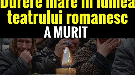 Actriţa Dana Ilie Bărbosu a murit