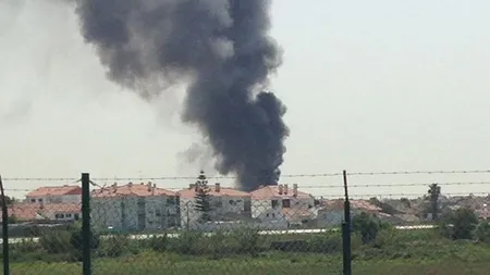 Avion prăbuşit peste un supermarket din Lisabona: Presa anunţă cinci morţi FOTO şi VIDEO