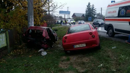 Accident grav pe DN1, la Bărcăneşti. Şase persoane au fost rănite, între care trei copii