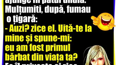 BANCUL ZILEI: Blonda, după o vodkă şi o partidă reuşită...