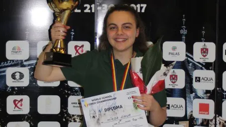 O româncă de 16 ani, care concurează pentru IRLANDA, este campioană mondială la ŞAH