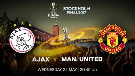 AJAX - MANCHESTER 0-2: Trofeul EUROPA LEAGUE 2017 merge în Marea Britanie