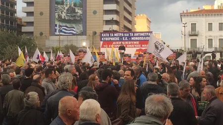 Grecii protestează de ZIUA MUNCII faţă de noi măsuri de austeritate