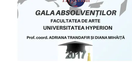 Gala Absolvenţilor Facultăţii de Arte 2017-Hyperion, clasa prof. Adriana Trandafir şi Diana Mihăiţă, la Teatrul de pe Lipscani