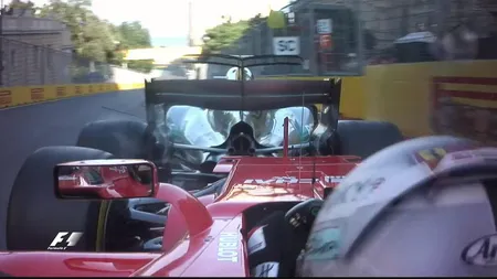 Acroşaj între Vettel şi Hamilton, în Marele Premiu al Azerbaidjanului. Cursa a fost întreruptă 25 de minute VIDEO