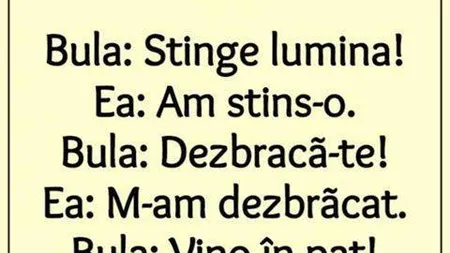 BANCUL ZILEI: Cerinţele lui Bulă