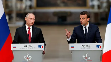 Kremlinul, supărat pe Macron pentru că ar fi spus că Rusia este un agresor în regiunea Donbas