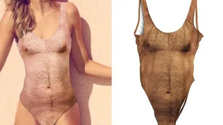 Costumul de baie... păros. Cu siguranţă vei atrage toate privirile pe plajă