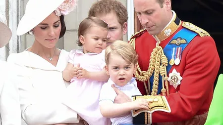 Prinţii George şi Charlotte, vedetele aniversării oficiale a Reginiei Elisabeta a II-a a Marii Britanii