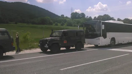 Protestatari greci au blocat un convoi militar albanez să ajungă în România la exerciţiul NATO Noble Jump