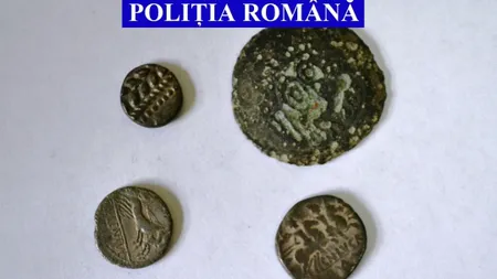 Monede antice sustrase din cetăţile dacice, recuperate de poliţişti