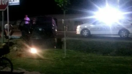 Un condamnat la închisoare, urmărit de Poliţie, a intrat în şanţ
