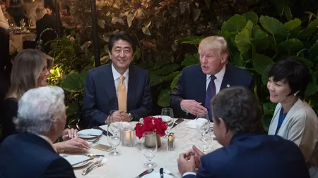 Soţia premierului Japoniei n-a vrut să discute cu Donald Trump. S-a prefăcut că nu ştie engleză