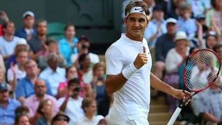 WIMBLEDON 2017. Federer, la concurenţă cu Djokovic. S-a calificat în turul II după un set şi jumătate