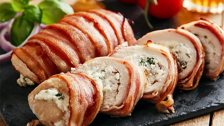 Piept de pui umplut cu spanac
