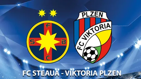 STEAUA - VIKTORIA PLZEN 2-2 în prima manşă din turul III preliminar al LIGII CAMPIONILOR