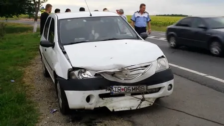 Incident în misiune. Radarul Poliţiei a făcut accident, în timp ce urmărea un vitezoman
